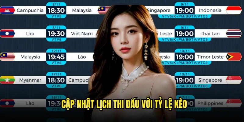 Cập Nhật Lịch Thi Đấu Với Tỷ Lệ Kèo